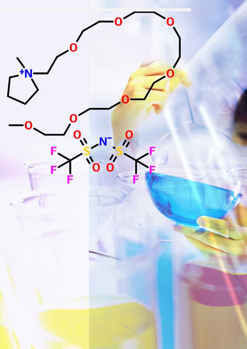 N-單甲醚六縮乙二醇乙基-N-甲基吡咯烷雙三氟甲磺酰亞胺鹽